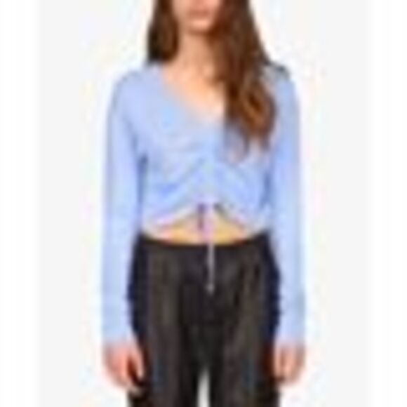 Sanctuary Amora Ruched Knit Top Heather Pink - Picture 3 of 3